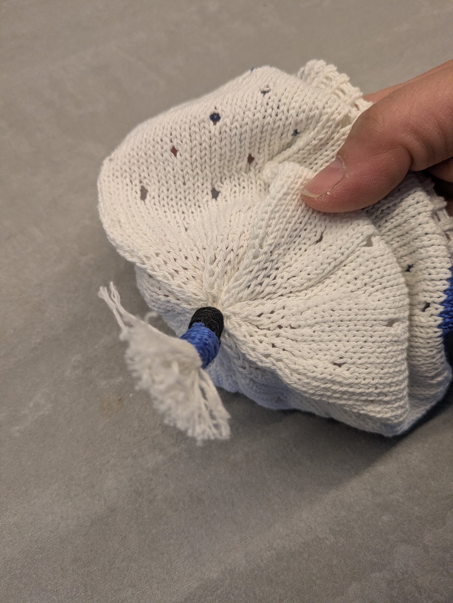 Knitted cotton hat for kids